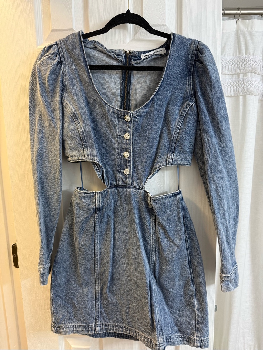 Amanda Uprichard Light Blue Denim Dress